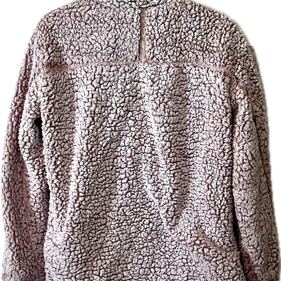 Cozy Sherpa Quarter-Zip Sweater - Gray - Picture 2 of 2